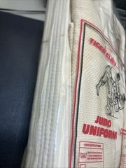 Hayashi Tiger Claw White Judo Gi Uniform Size 5 Cotton Martial Arts New Beige