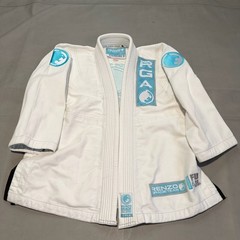 Fuji Renzo Gracie Jiu-Jitsu BJJ MMA Gi Kimono White/Blue Women WC2 Jacket Top