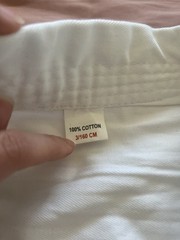 GTMA White Martial Arts Jacket | 3/160cm
