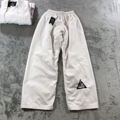 Gracie Jiu-Jitsu Official Gi Set 1/140 Boys White Jacket Pants 100% Cotton BJJ