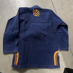 Sanabul Martial Arts Core Gi Uniform Top Jiu Jitsu Size A0 Navy/Orange
