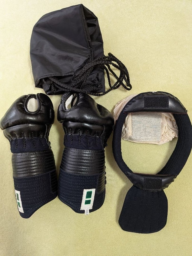 Japanese Kendo Kote Men Bogu Armor Set Size L High School With Bag