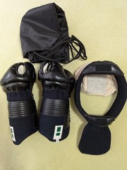 Japanese Kendo Kote Men Bogu Armor Set Size L High School With Bag