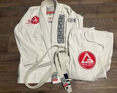 Gracie Barra Gi Adult A3 Pants Jiu Jitsu Kimono White