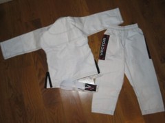 New VECTOR SPORTS Attila Series PREMIUM FIGHT GEAR White BRAZILIAN JIU JITSU K00