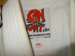 On The Mat Ju-Jitsu SLC 420 Shirt With Belt Size A3