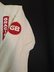 Gracie Barra Equipe Jiu Jitsu Gi Jacket Y6 Kimono White Top Only Size Youth 6