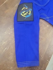 Shoyoroll Gi Blue Jiu-Jitsu Kimono Karate Kung Fu Uniform Pants Snake Size A-1