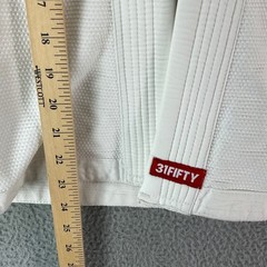 31Fifty Project Jiu-Jitsu Gi Top Mens M3 Combat Sports White Pearl Weave Cotton