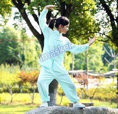 Unisex Kids Tai Chi Cotton Clothing Kung Fu Uniforms Wushu Martial Arts Suit Set