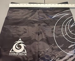 Charles Gracie Jiu Jitsu Academy No Gi Shorts Black Gray BJJ MMA Men 34/7