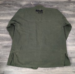 HAWK BJJ Gi Jacket Olive Green Pearl Weave Brazilian Jiu Jitsu Training Uniform