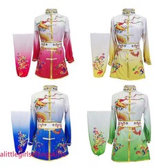 Gradient Martial Arts Uniform Kung Fu Tai Chi Suit Changquan Set Dragon Pattern