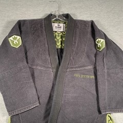 Kingz Balistico BJJ Gi Jacket A2 Large Gray Mens Jiu Jitsu Kimono Carlson Gracie
