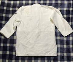 Fuji Gi White Jiu Jitsu MMA Kimono Top BJJ Martial Arts Single Weve No Belt Sz 3