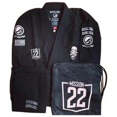 Shoyoroll Batch 66 Mission22 Project BJJ Gi 450 GSM Black Jiu-Jitsu Uniform +Bag