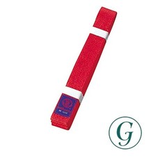 Kyusakura Karate Belt Colored Belt for Karate Uniform JC6R Red Size 6