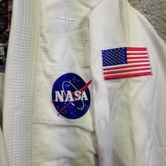 Jiu jitsu Gi Sanabul NASA A0 RARE White Space MMA TOP ONLY SEE DESC