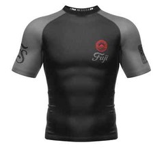 Fuji Summit Flex Lite Mens MMA BJJ Jiu Jitsu Short ShortSleeve SS Rashguard