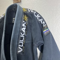 Men’s Vulkan The Real Jiu Jitsu Black Top Pro A0 Fight Wear 100% Cotton Jacket