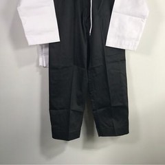 Martial Arts Super Kicks Masters Club Jacket & Belt, Unisex Size 3/170 – White