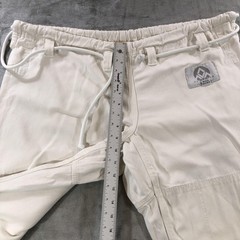 Alavanca BJJ Gi Pants Mens A3 Large White Jiu Jitsu Uniform Training Trousers