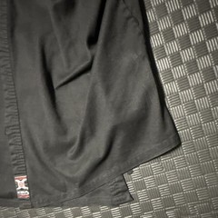 XMA Martial Arts Gi Uniform Size 5 Black & Silver Embroidered Logo RN 64995 Rare