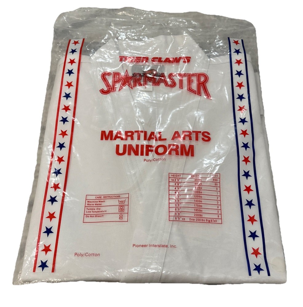Tiger Claw’s SPARMASTER Martial Arts Uniform Jacket Only Size 3