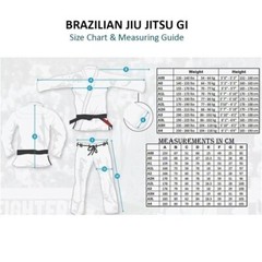 Shoyoroll BJJ Gi Karate Suit Batch -51 kimono Uniform 450 GSM White & Black+ Bag