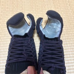 Used Kendo Kote Gauntlets Navy Blue 1 Pair　＃26072405