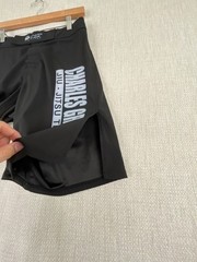 Charles Gracie Jiu Jitsu No Gi Shorts Adult 28 Made In USA Black BJJ MMA Logo
