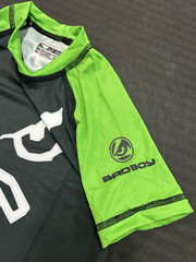 BAD BOY Ranked RASHGUARD Green GI Jiu Jitsu BJJ MMA Youth Teen Brazil READ