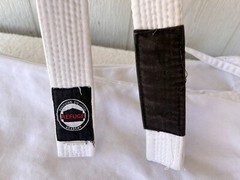 Fuji Gi Top Jacket Pants Belt Kimono Adult Sz A1 White Judo BJJ MMA Heavyweight