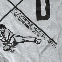 Vintage TKD Taekwondo Shirt 2005 CHAMPIONS DONT QUIT Size Large