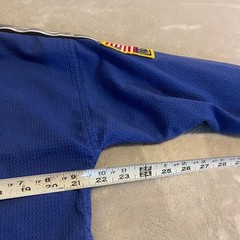 BMA Best Sangmoosa Taekwondo Uniform Gi USWC Black Belt Club Size 4 Blue MMA