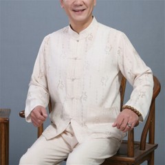 Men Chinese Tang Suit Tai Chi Set Kung Fu Uniform Shirt + Pants Martial Arts