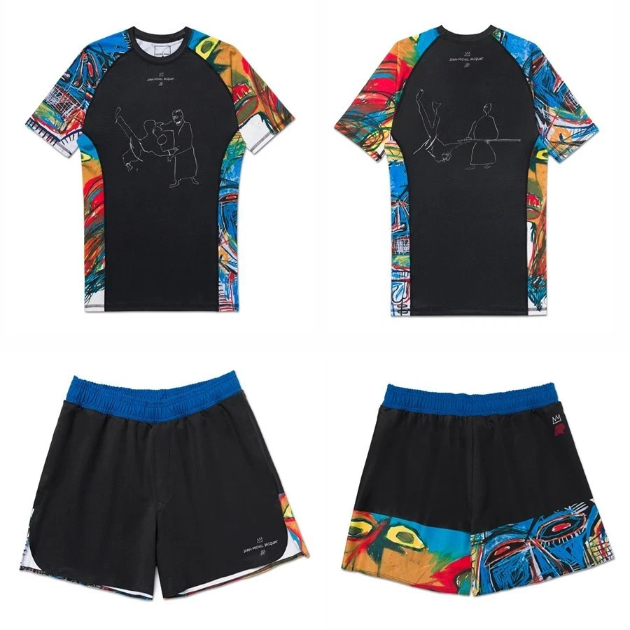 Albino And Preto X Basquiat JJ Samurai Rashguard SS & Short No Gi Bjj Brazilian