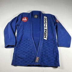 Vintage Gracie Barra Kimono Gi Jacket Youth Y6/Y7 Blue MMA Jiu Jitsu Uniform