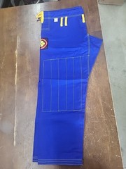 Shoyoroll Gi Blue Jiu-Jitsu Kimono Karate Kung Fu Uniform Pants Snake Size A-1