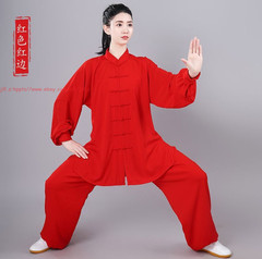 Women Men’s Chinese Traditional Tai Chi Uniforms Cotton Kung Fu Clothing Suits
