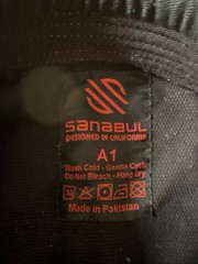 Sanabul A1 Adult Black Red Jiu Jitsu Set Gi BJJ Jacket Kimono And Pants
