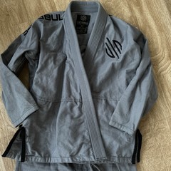 Sanabul Gi BJJ Jiu Jitsu Top & Pants Set Grey Gray Size A1 Heavy Cotton Grapple