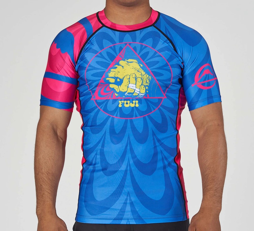 Fuji Illusion Flex Lite MMA BJJ Jiu Jitsu ShortSleeve SS Rash Guard Rashguard