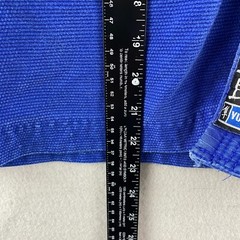 Hayabusa BJJ Gi Youth Blue Jiu Jitsu Yuushi Thick Heavy Duty Thread Jacket