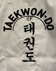 NWT Adidas Taekwondo ITF Black Belt Champion Uniform WH/BK adiTITF02 Sz 180