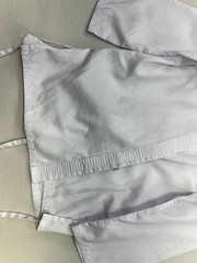 Unisex Karate Gi Wrap Jacket Pants Uniform Martial Arts Size 3 White