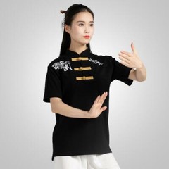Martial Arts Tai Chi T-Shirt Shirts Tops Kung Fu Wingchun Training Clothes Print