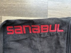 Sanabul BJJ Gi Jacket Kimono Top A2 Large Black Mens Adult Jiu Jitsu Training