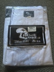 Hawk Sports Student Karate Gi Martial Arts Uniform w/Belt, 5- White-