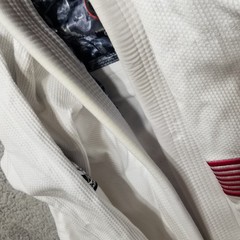 Jiu jitsu Gi Sanabul NASA A0 RARE White Space MMA TOP ONLY SEE DESC